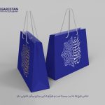 ساک دستی افقی طرح تایپوگرافی قطره