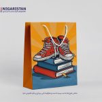 ساک دستی سایز بزرگ طرح کیف و کفش